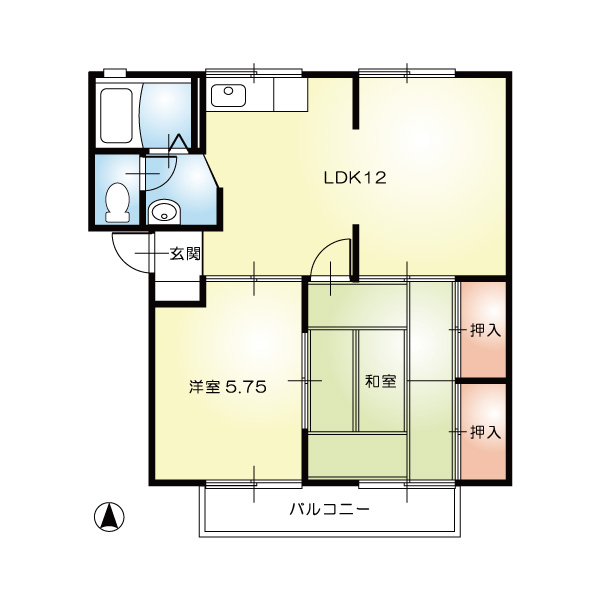 ローズガーデン202_間取図
