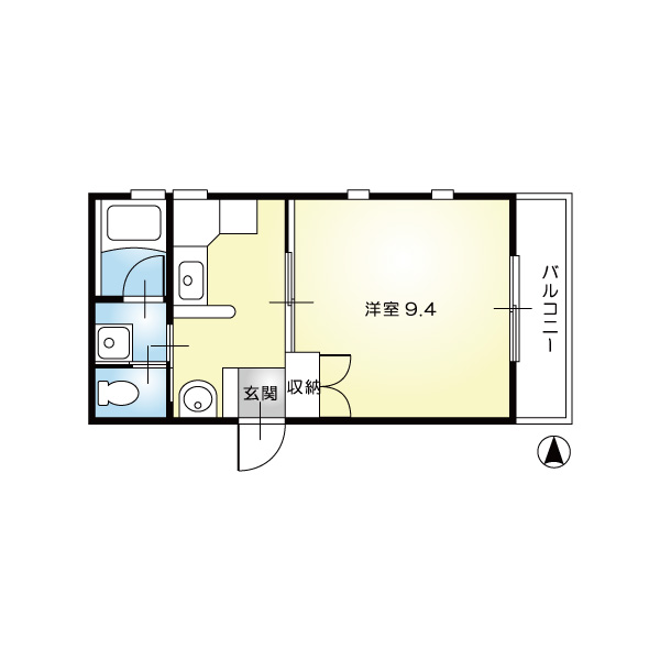 ライフアベニュⅡ202 間取図