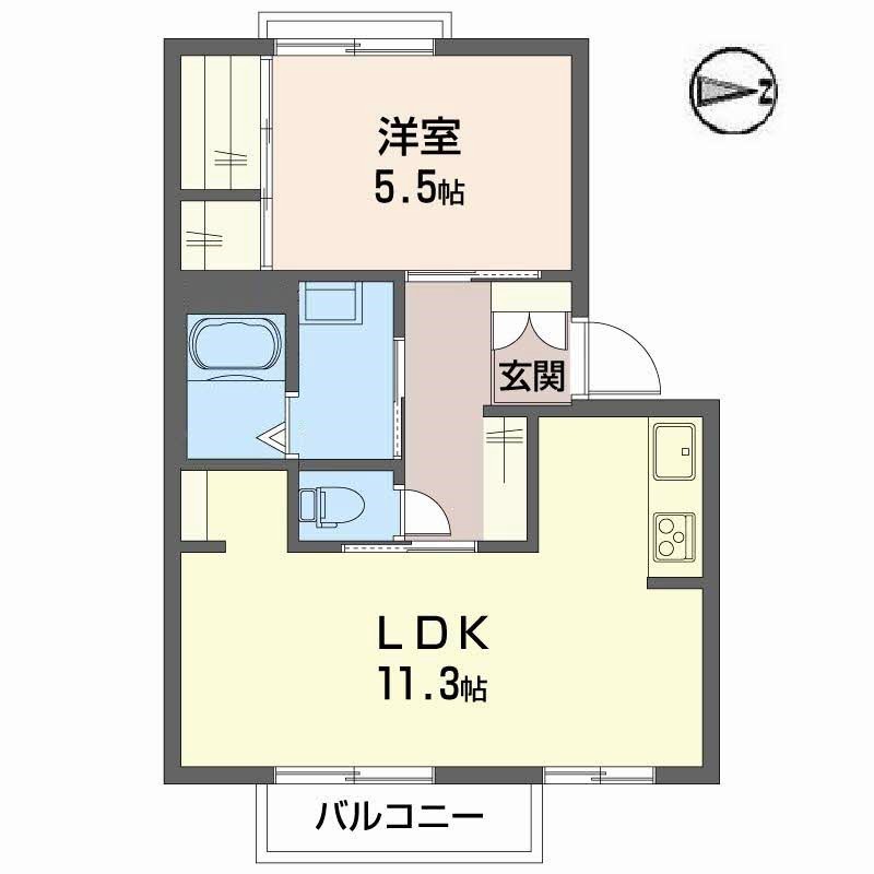 プレステージ溝口C202 間取図