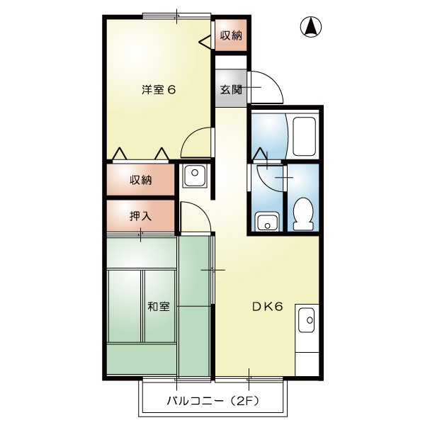 プリシェール総社B_間取図