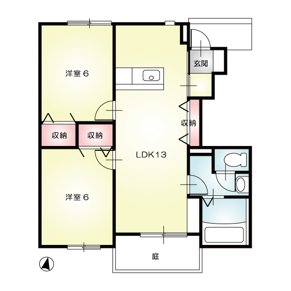 コンフォールKⅢA102_間取図