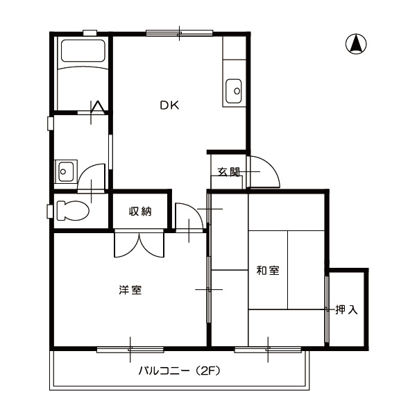 マイコート中須加202_間取図