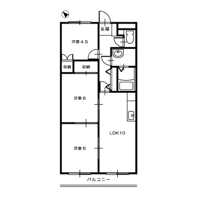 ロイヤルコーポ・サノ203_間取図