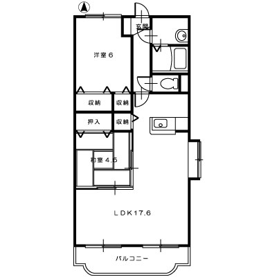アプランドルⅣ1_間取図