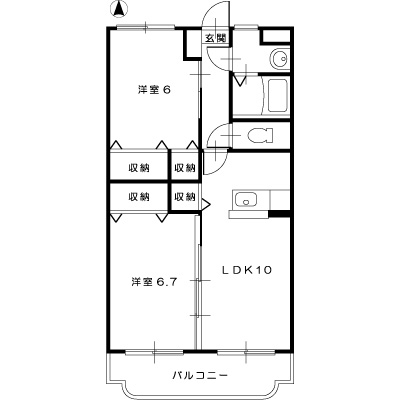 アルジェントシェソワ202_間取図
