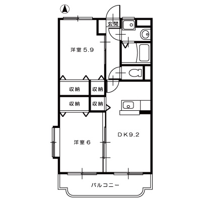 カーサフェリーチェⅡ3_間取図