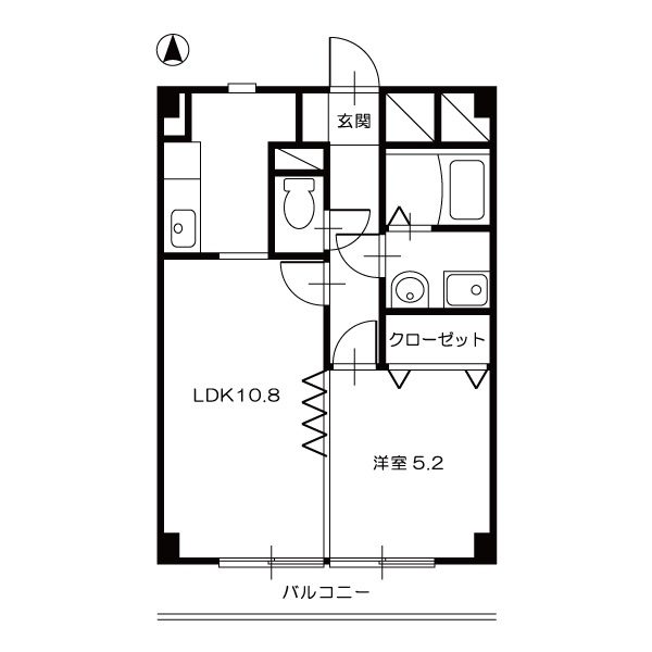 ユーミーセンターコムKM202_間取図