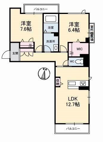 メゾンユイ301_間取図