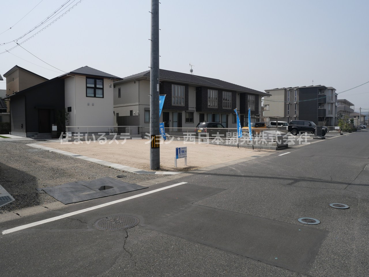 土地情報_駅南1ミサワ4区画分譲地_1号地東より