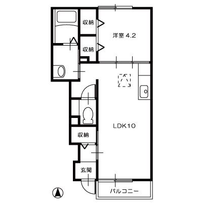 エスポワール総社B2_間取図