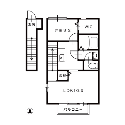 サンフォーレストⅡ201_間取図