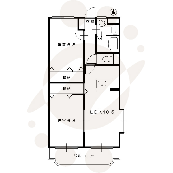 シャンドフルール101_間取図