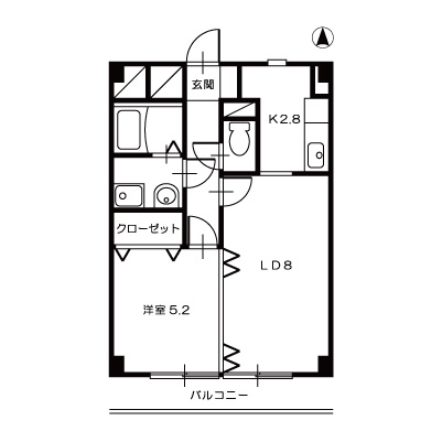 YMセンターコムKM302_間取図
