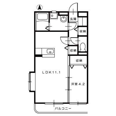 ボヌールコート202_間取図