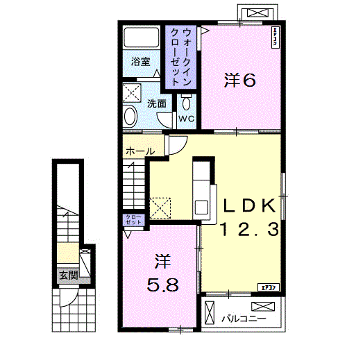 ラ・フレーズD205_間取図