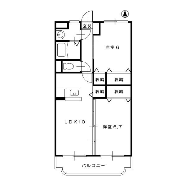 アルジェントシェソワ202_間取図