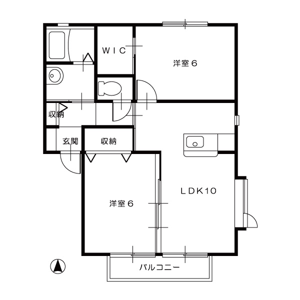 エバーグリーンオークB202_間取図