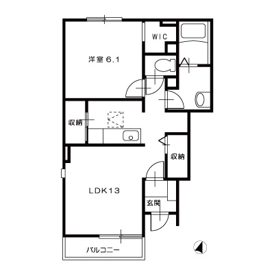 シェモアA101_間取図