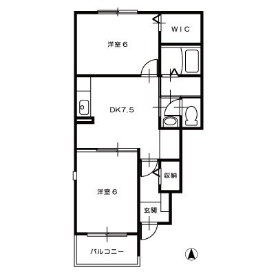 プラシードA101_間取図