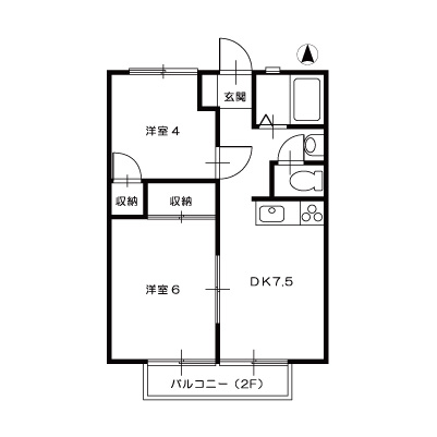 アメニティハイツⅡ_間取図