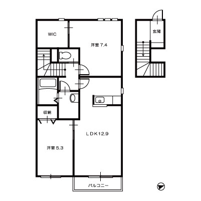 セレーナB201_間取図