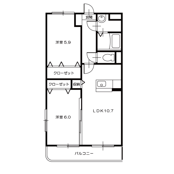 マンション裕305_間取図