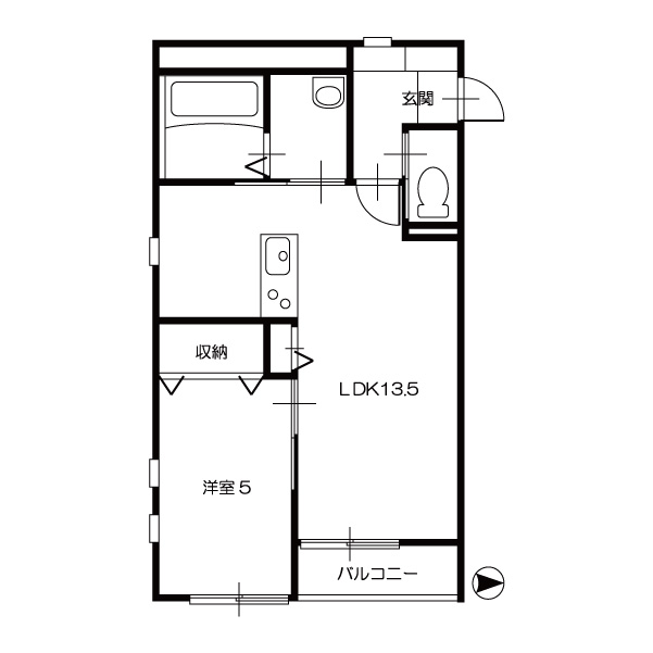 Iris総社中央201_間取図