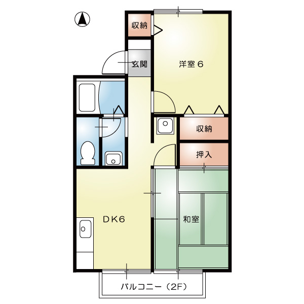 プリシェール総社A101_間取図