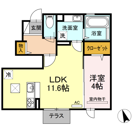 アースガーデンSOJAⅡ103_間取図