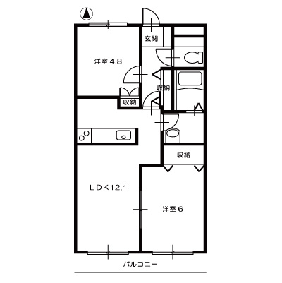 オレンジペコー202_間取図