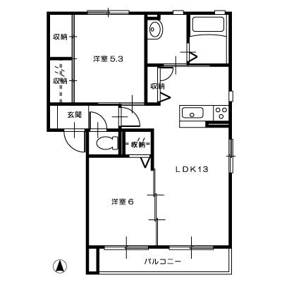 サンフラワー202_間取図