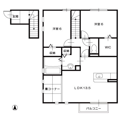 シャルマンアヴニール203_間取図