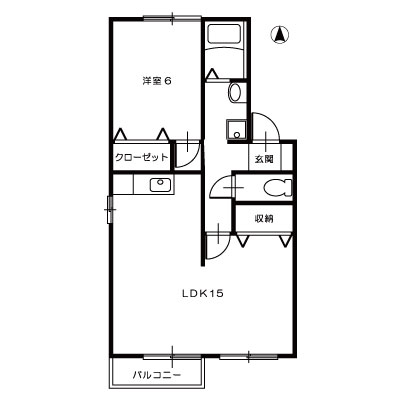 メゾンドセジュールB202_間取図