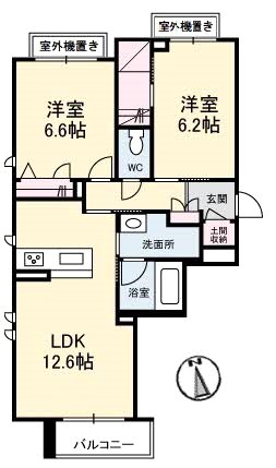 アンフェミュール203_間取図