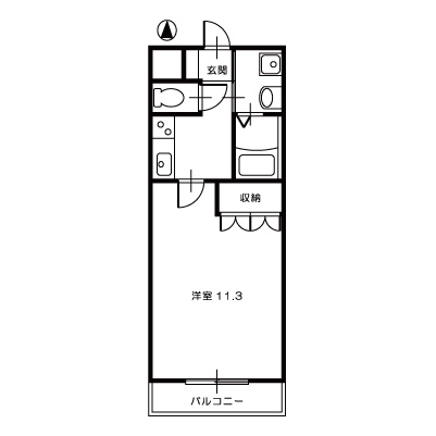 アメニティーハイツY_間取図type1