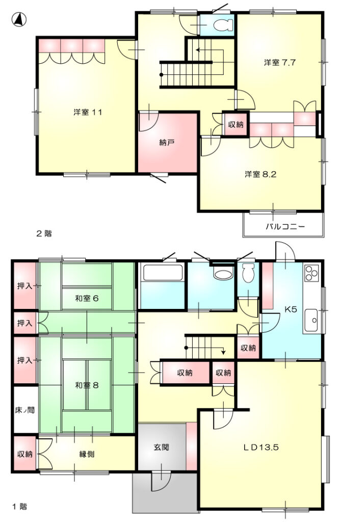 井手戸建賃貸住宅_間取図