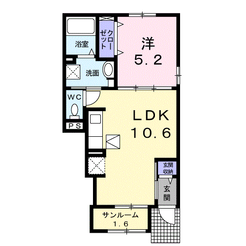 ラ・フレーズF103_間取図