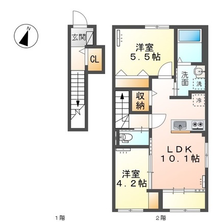 i:naテラスミズホ201_間取図
