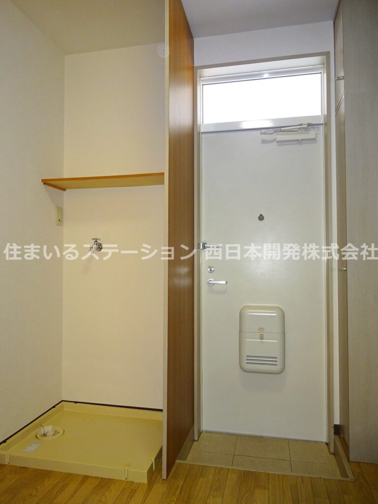 コーポドリーム201_玄関&洗濯機スペース