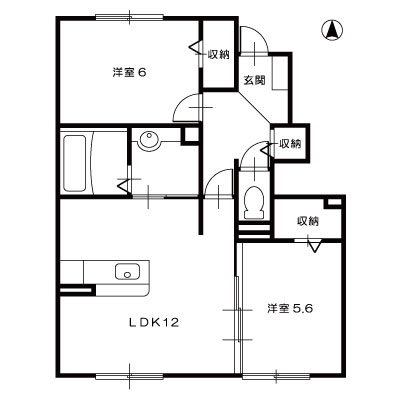 シャルマンアブニール102_間取図