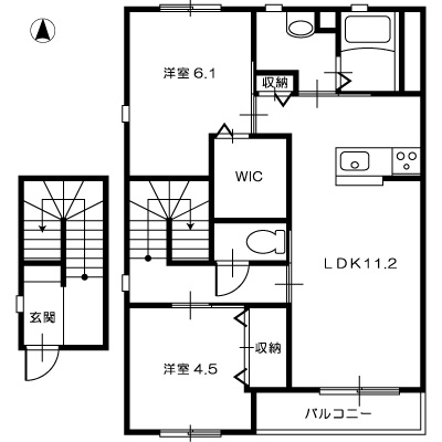 ソル・グレイスA201_間取図