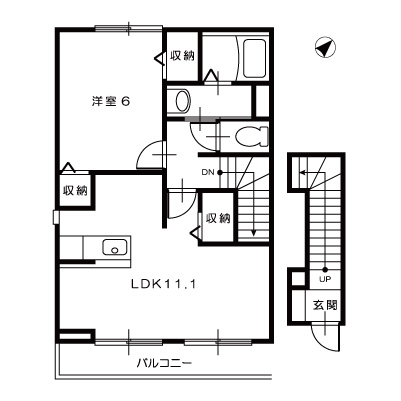 ベル・アンジュⅠ201_間取図