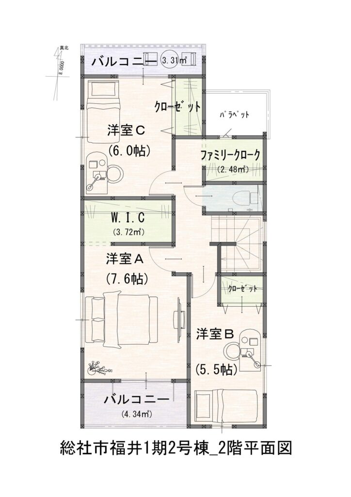 よかたうん福井2号棟_2階間取図
