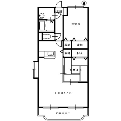 アプランドルⅣ3_間取図