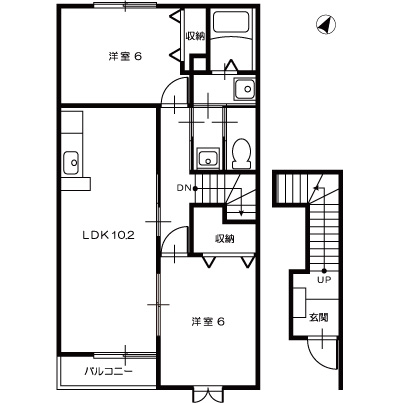 アモロッソTOMO201_間取図