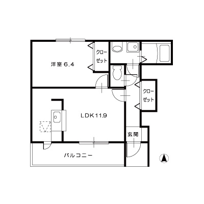 ベル・コリーヌB103_間取図