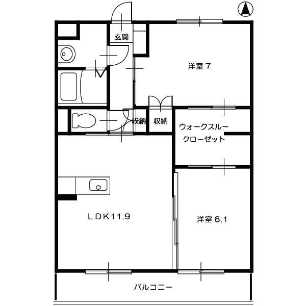 メルプランタン203_間取図