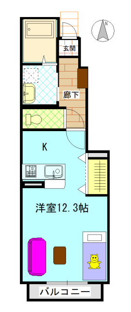 グランパレKA101_間取図