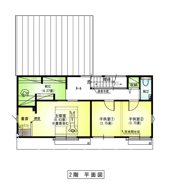 建売住宅_西辛川ベルホーム_2階間取図