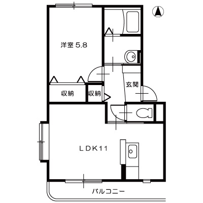 マンションはれ102_間取図